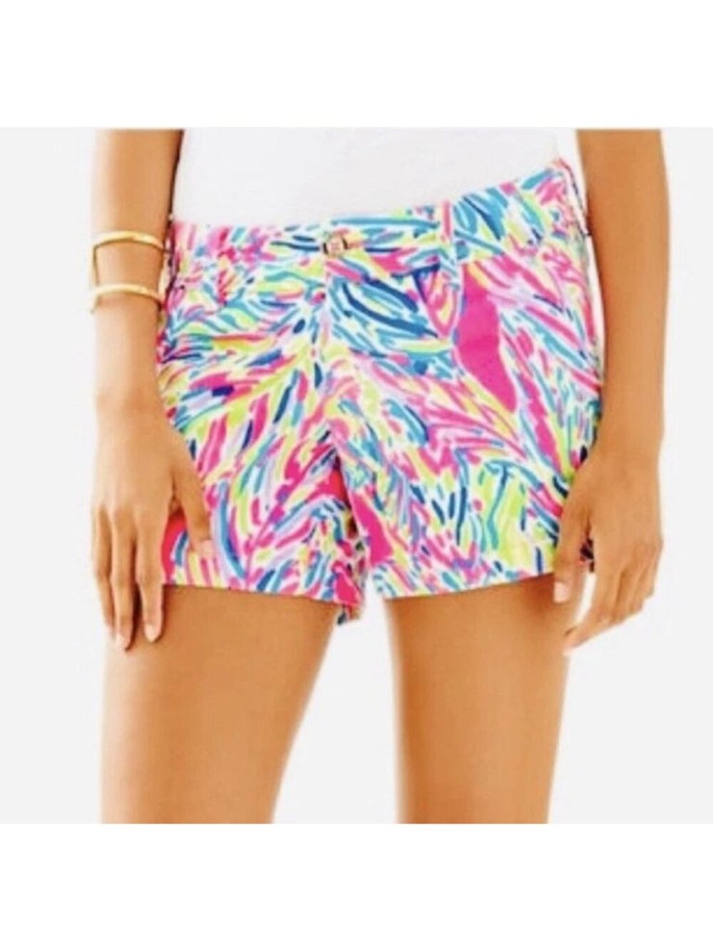 LILLY PULITZER The Callahan Shorts in Palm Reader Size 4